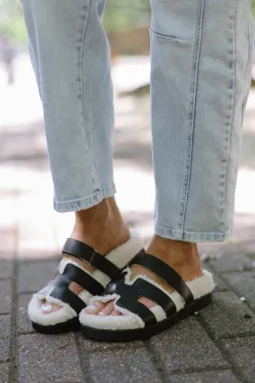 Alpine Sherpa Slippers-Black DOORBUSTER