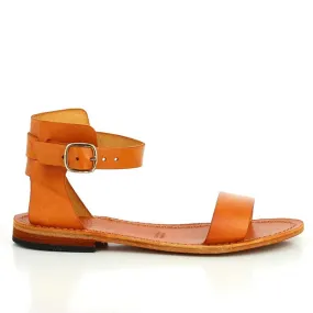Antichi Romani 147 Orange Slingback Sandals