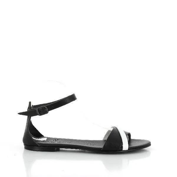 Antichi Romani 152 Black Slingback Sandals