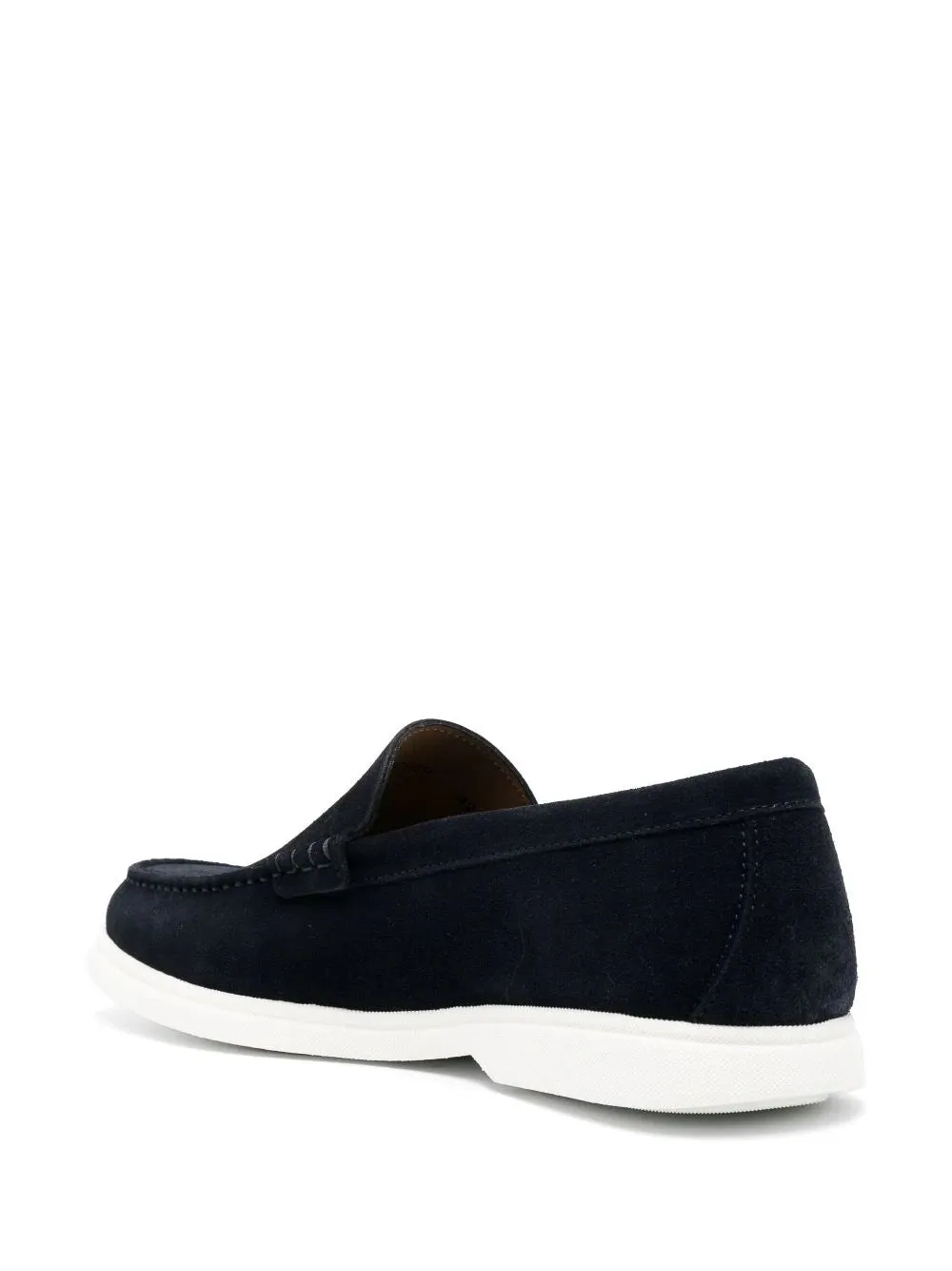 BOSS Sienne Loafers Slip-on Suede Boat Shoes Dark Blue