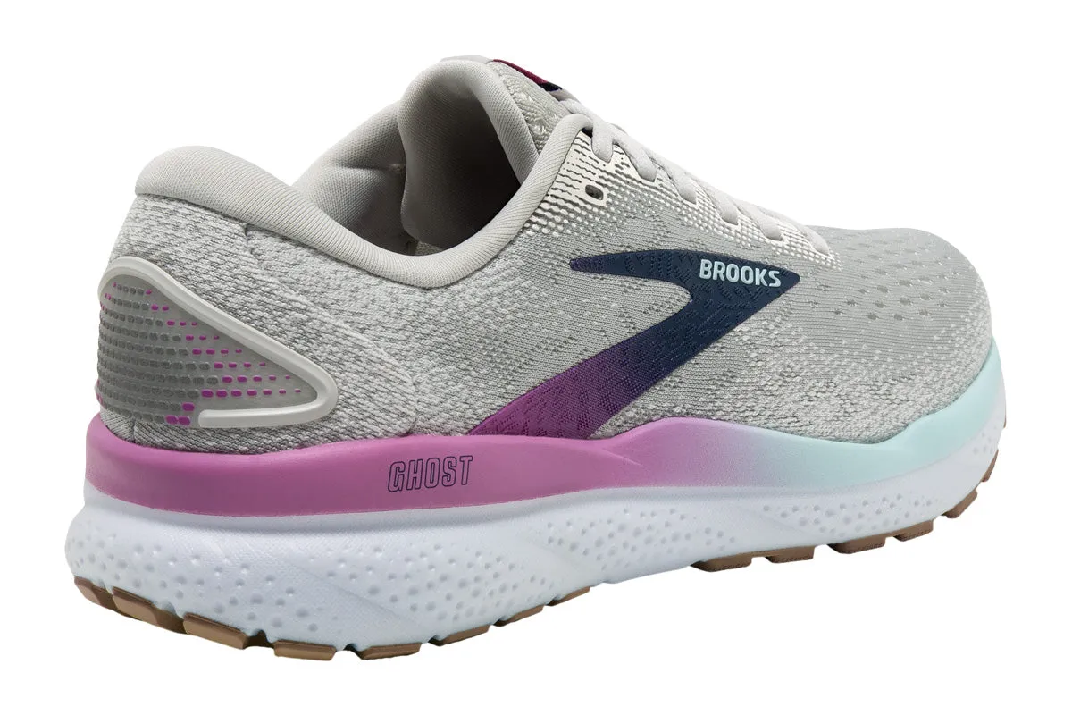 Brooks Ghost 16 D White/Grey/Estate Blue Womens