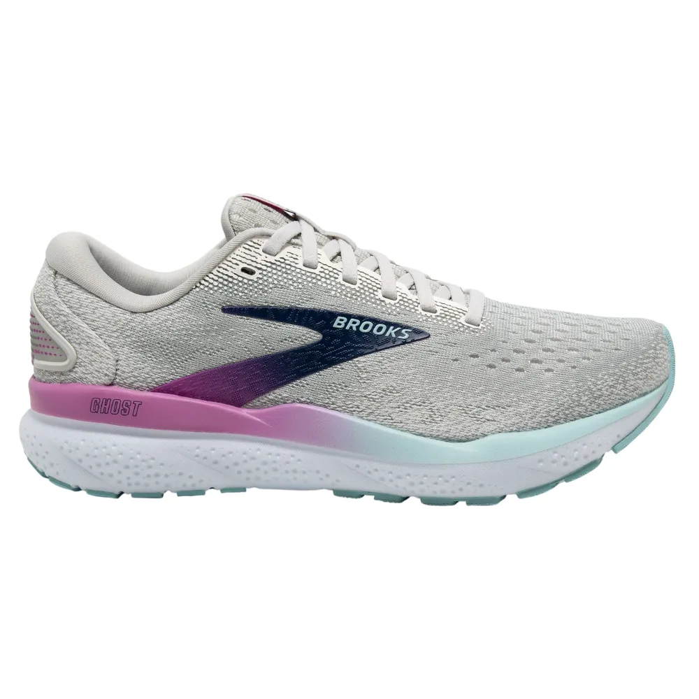 Brooks Ghost 16 White/Grey/Estate Blue Running Shoe (Women's)