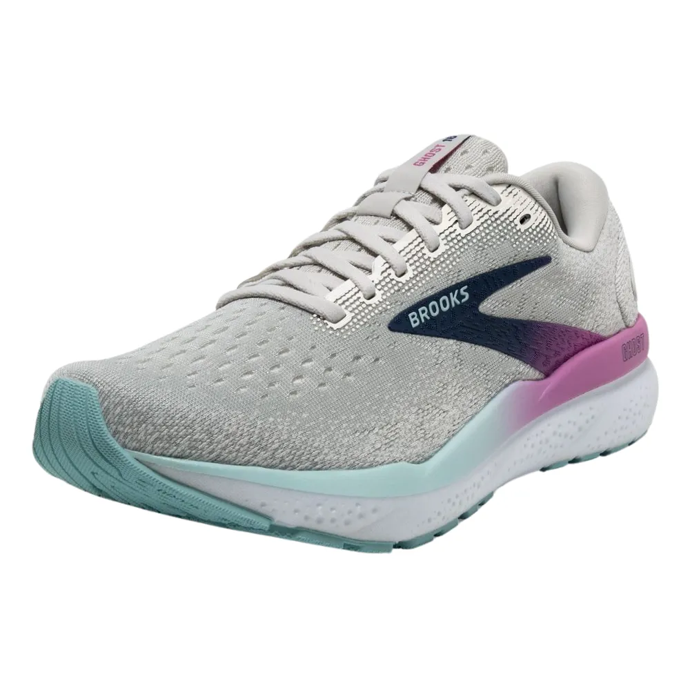 Brooks Ghost 16 White/Grey/Estate Blue Running Shoe (Women's)