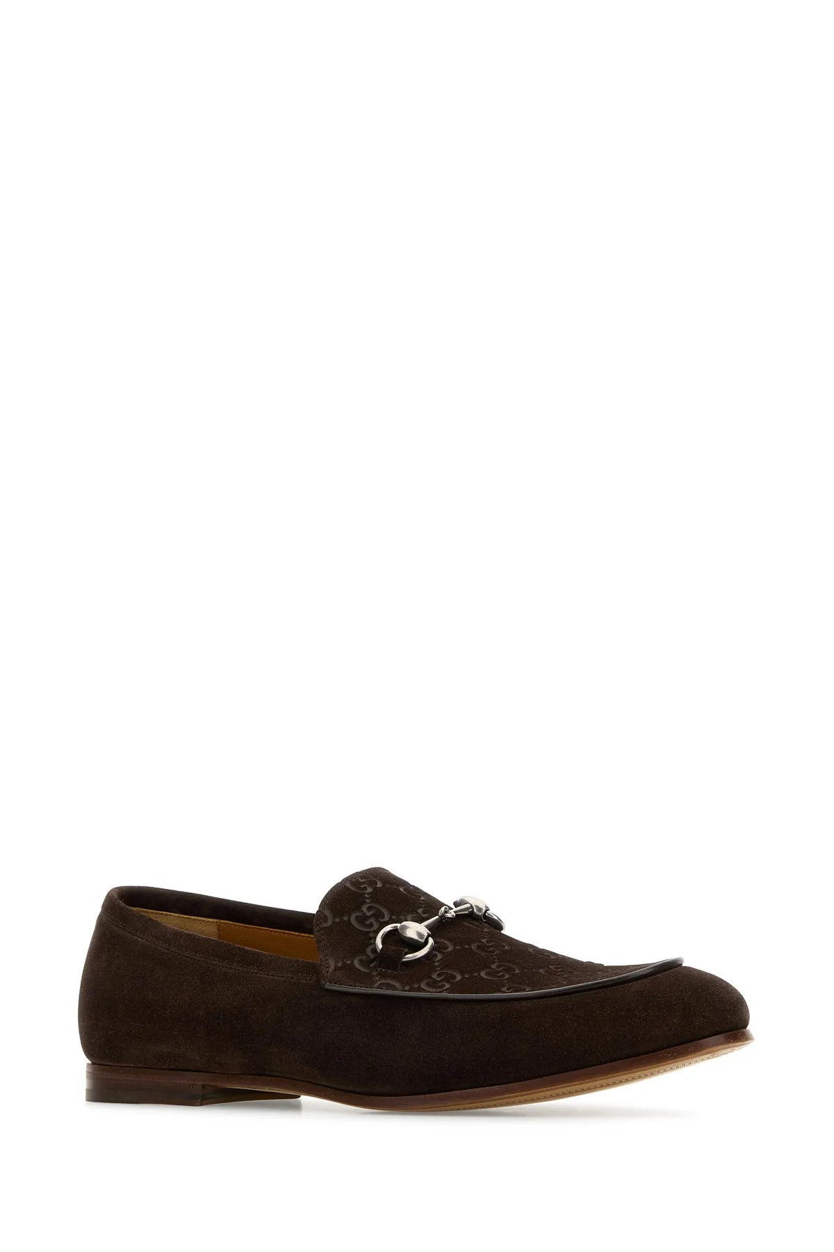 Brown suede loafers