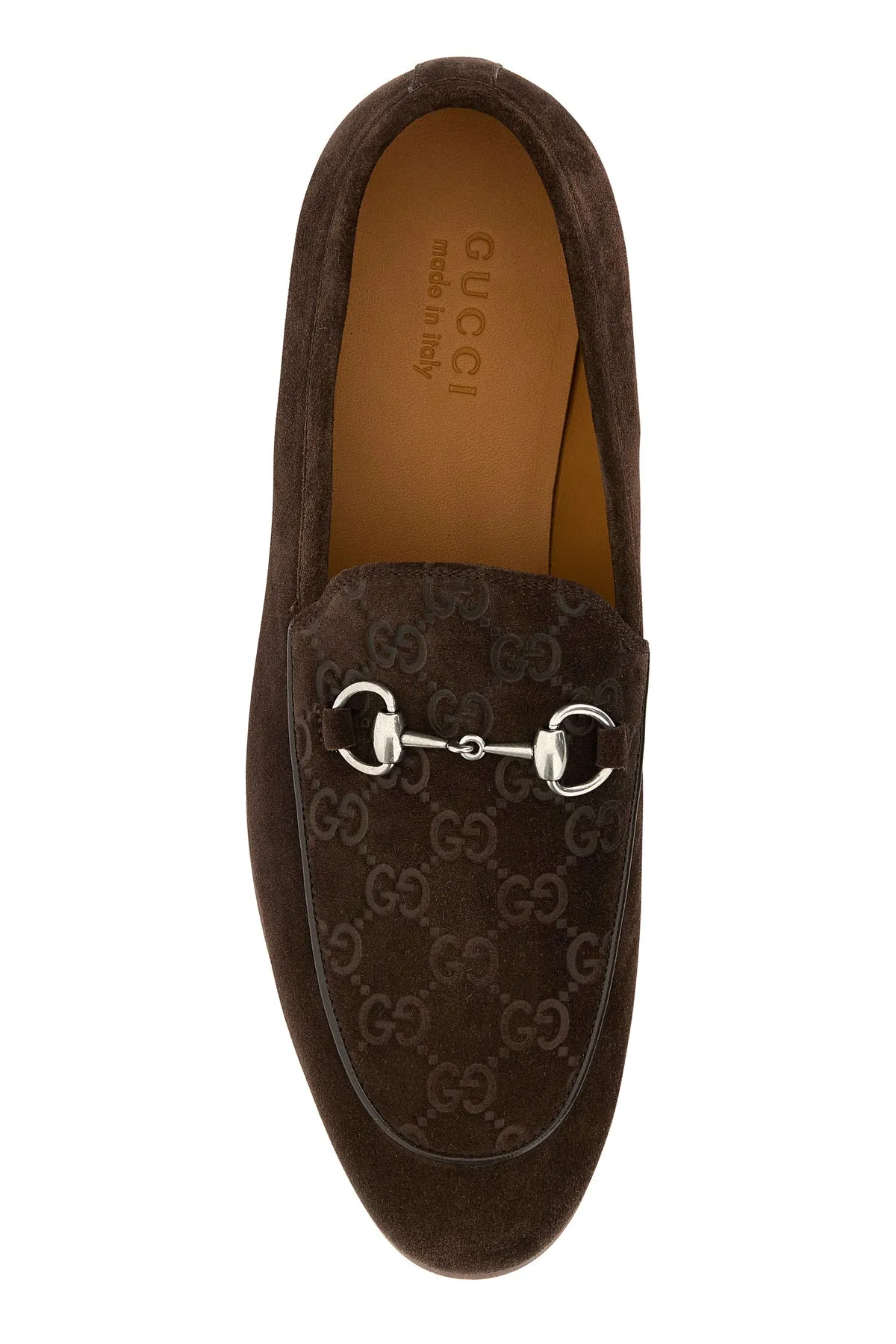 Brown suede loafers