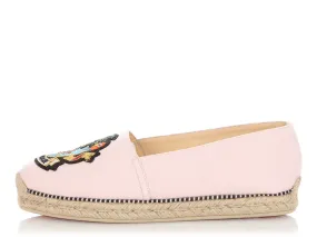 Christian Louboutin Pink Lougalia Espadrille Flats