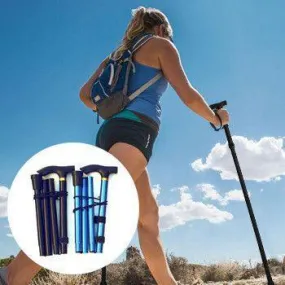 Compact Foldable Trekking Pole - Perfect for Hiking, Walking, Backpacking and Snowshoeing