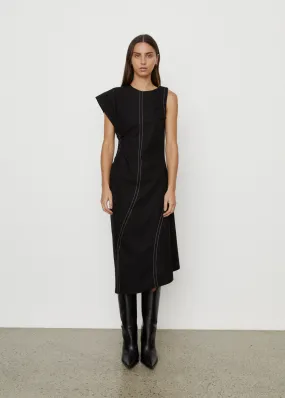 Cut Out Poplin Dress