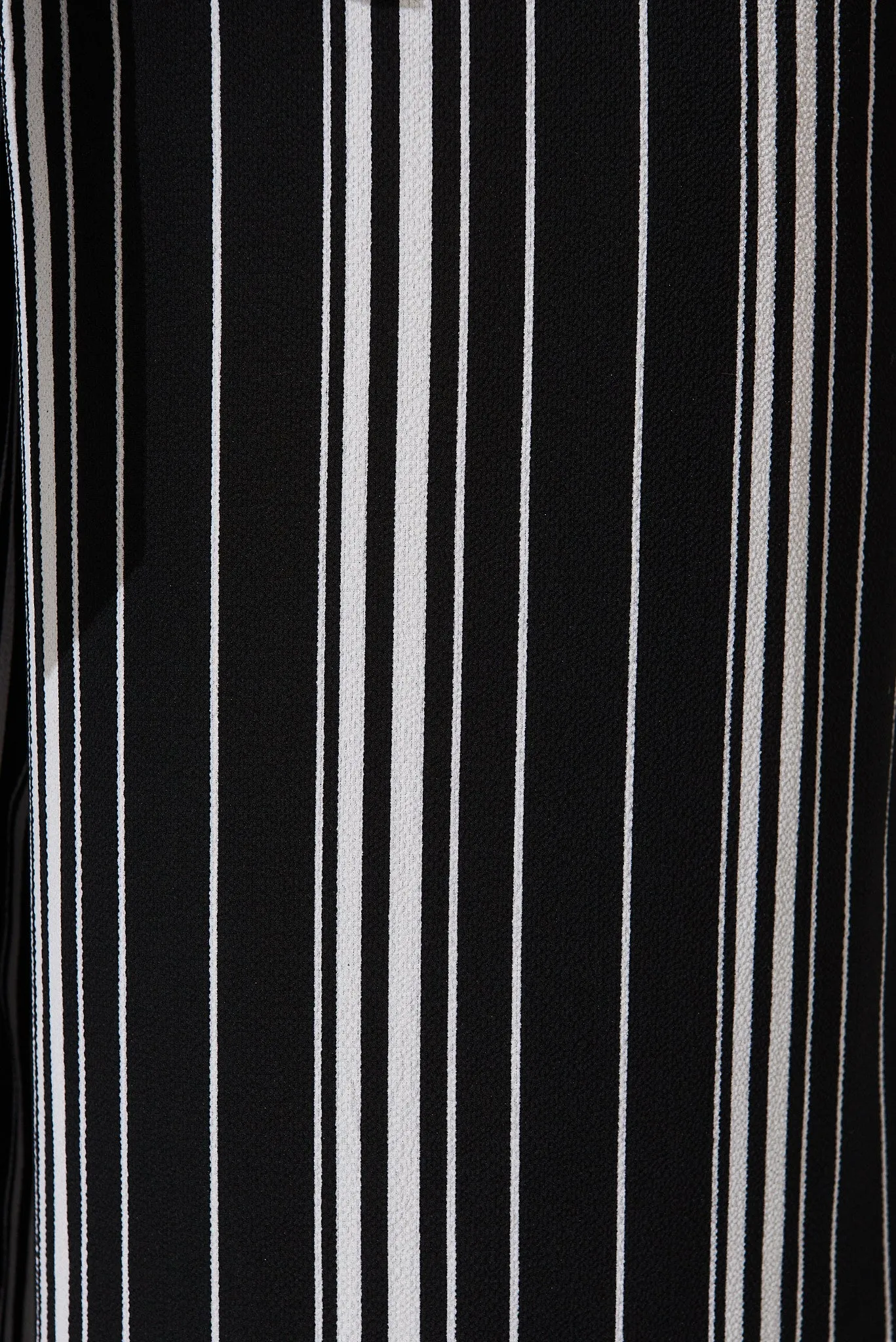 Darlene Pants In Black With White Stripe Crepe