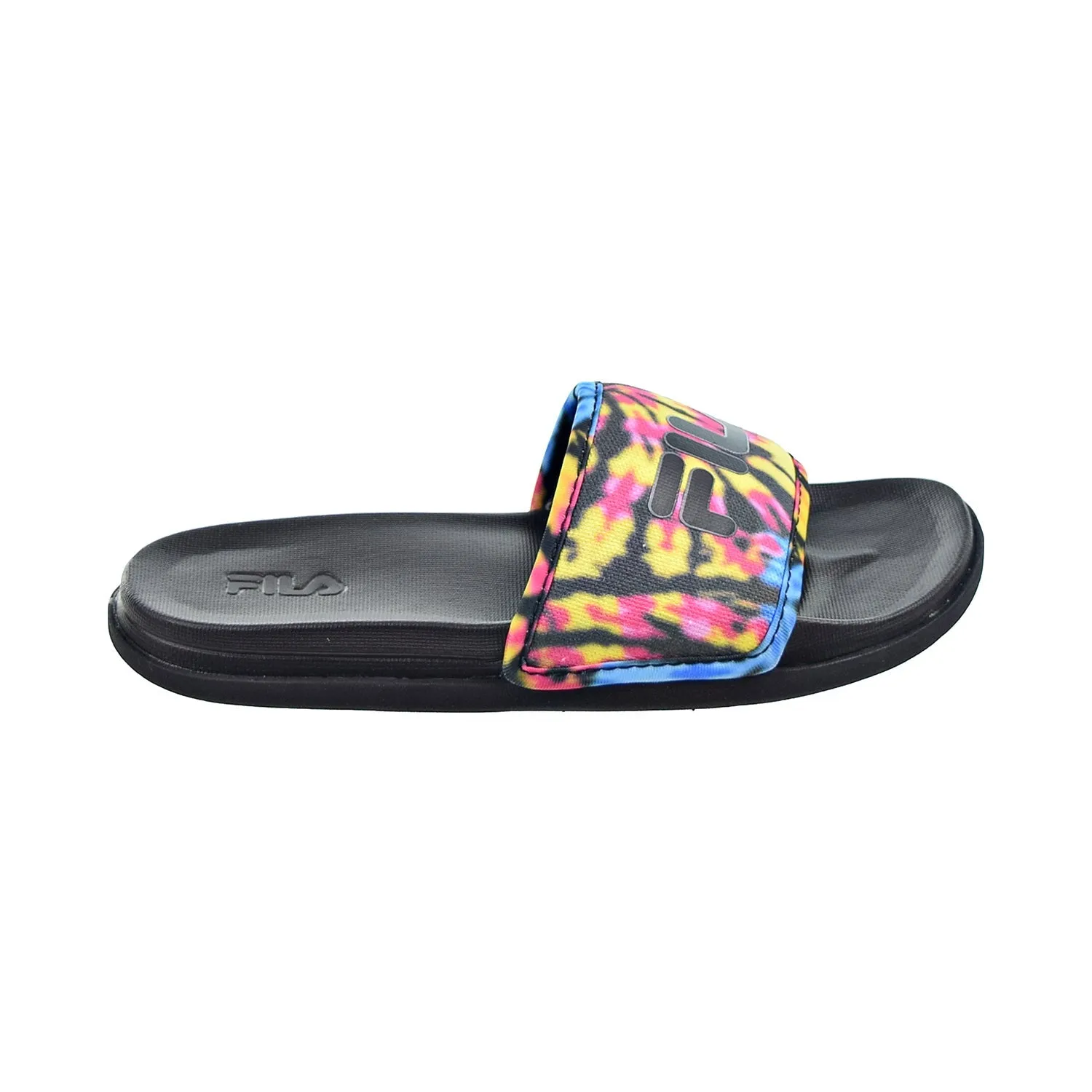 Fila Drifter Lux Tie Dye Women's Slide Sandals Black-Multi