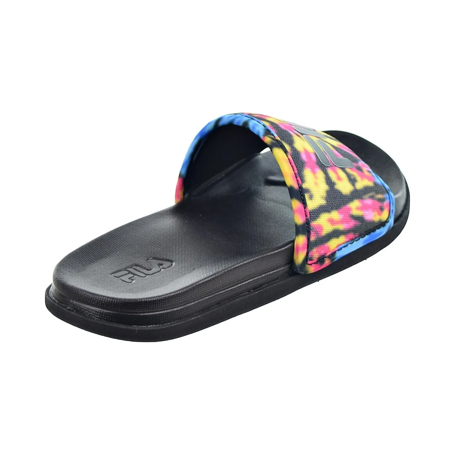 Fila Drifter Lux Tie Dye Women's Slide Sandals Black-Multi