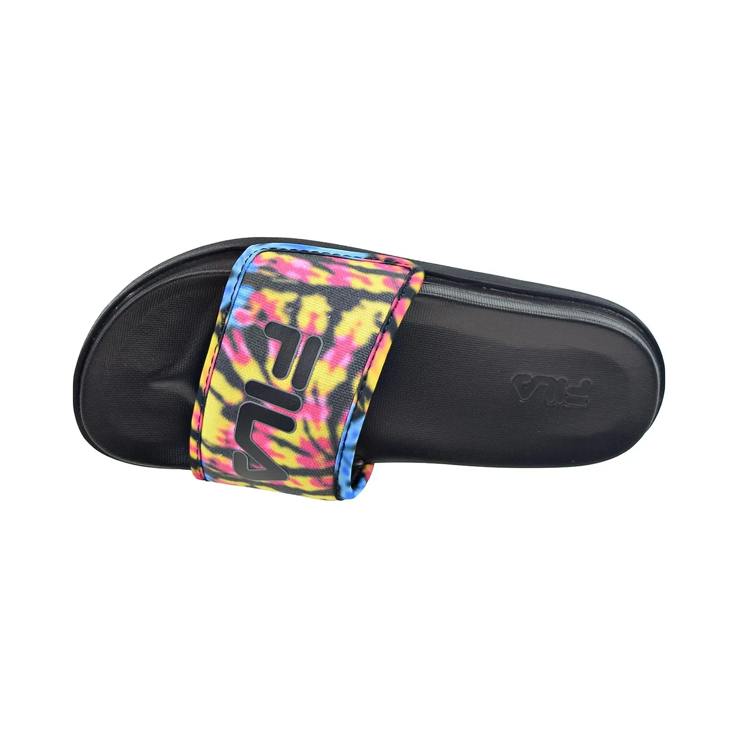 Fila Drifter Lux Tie Dye Women's Slide Sandals Black-Multi