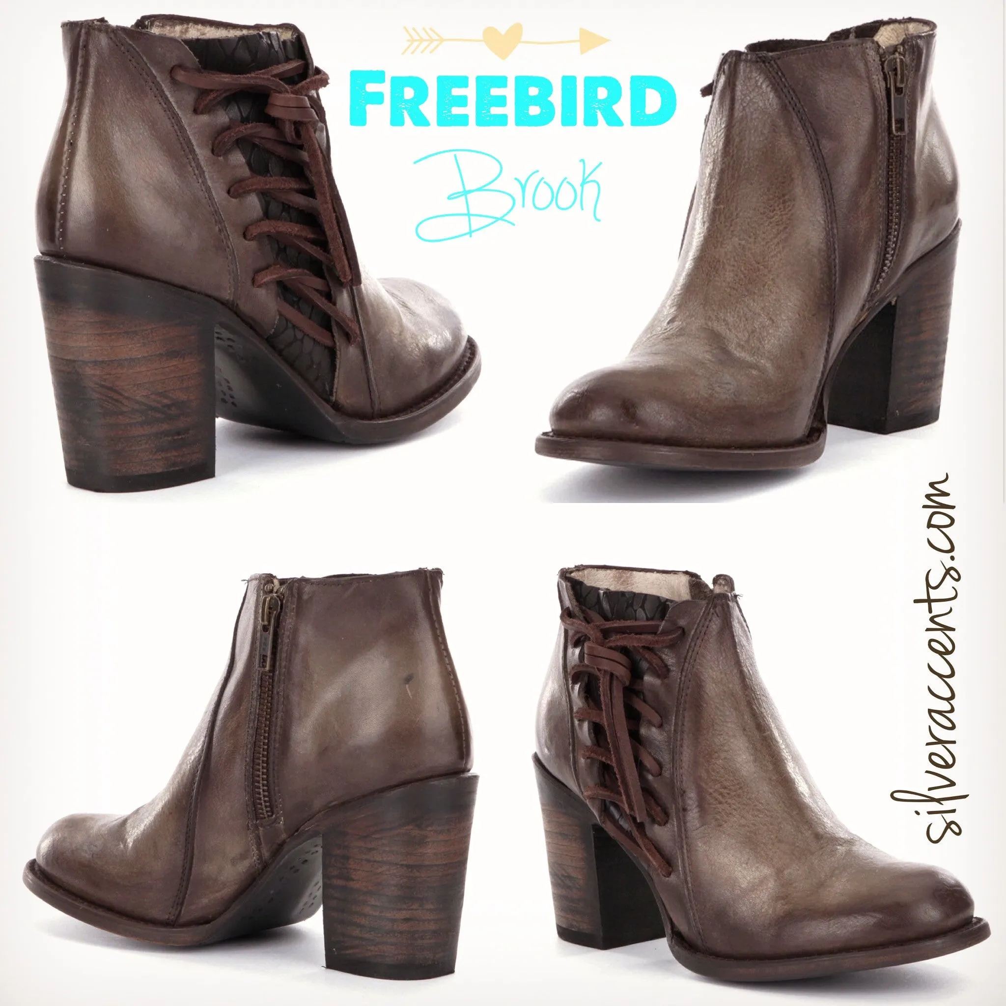 FREEBIRD by STEVEN LaceUp BROOK Booties Shoes