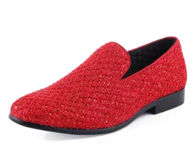 Glittering Tuxedo Slippers Women’s Lattice Glitter Upper