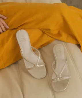 Gold Knotted Flat Sandal