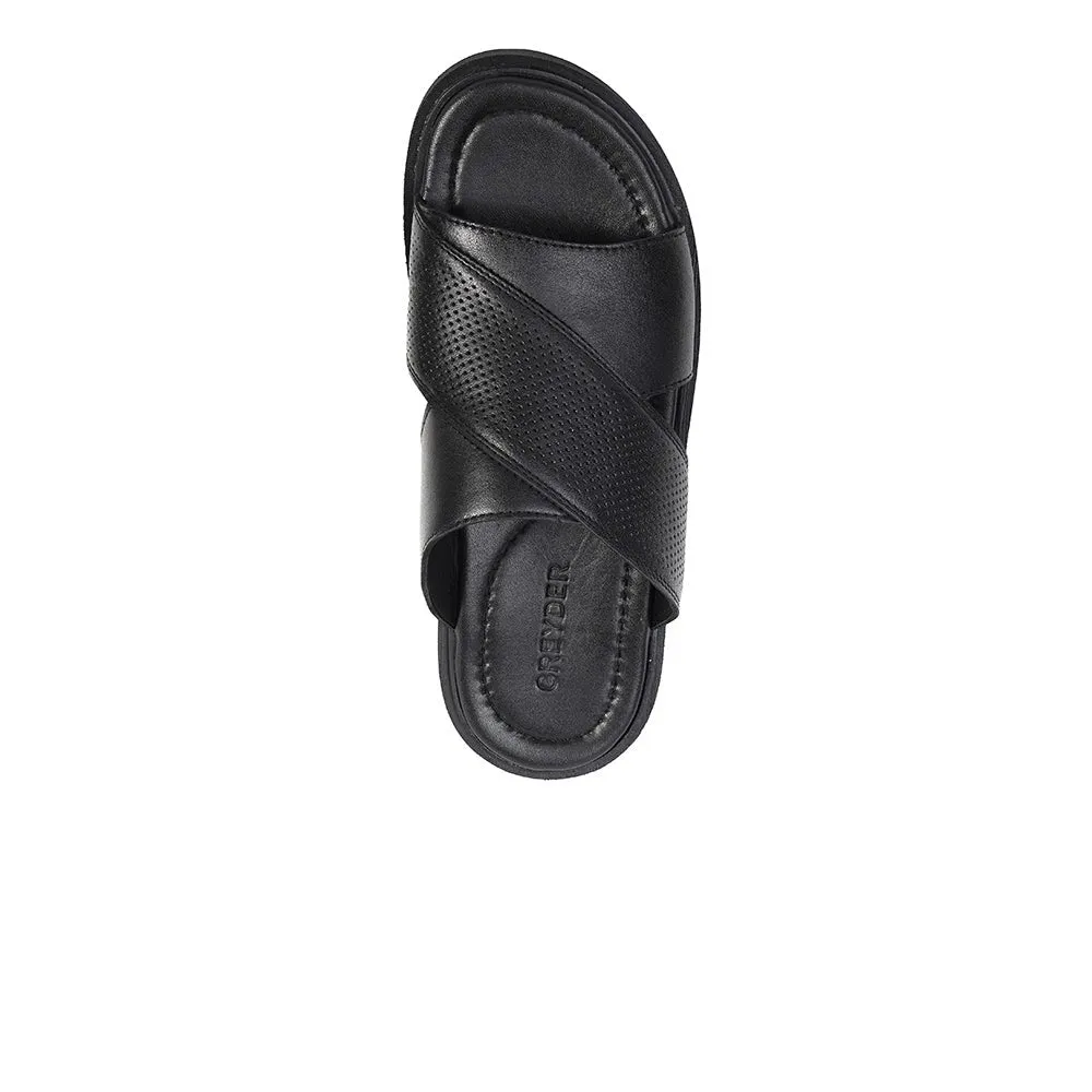 Greyder Men's Crossing Leather Slippers