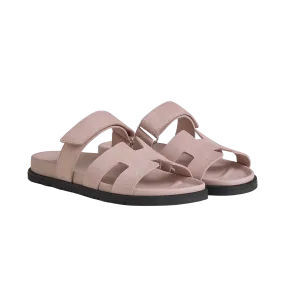 Hermes Chypre Sandal "Pink Suede"