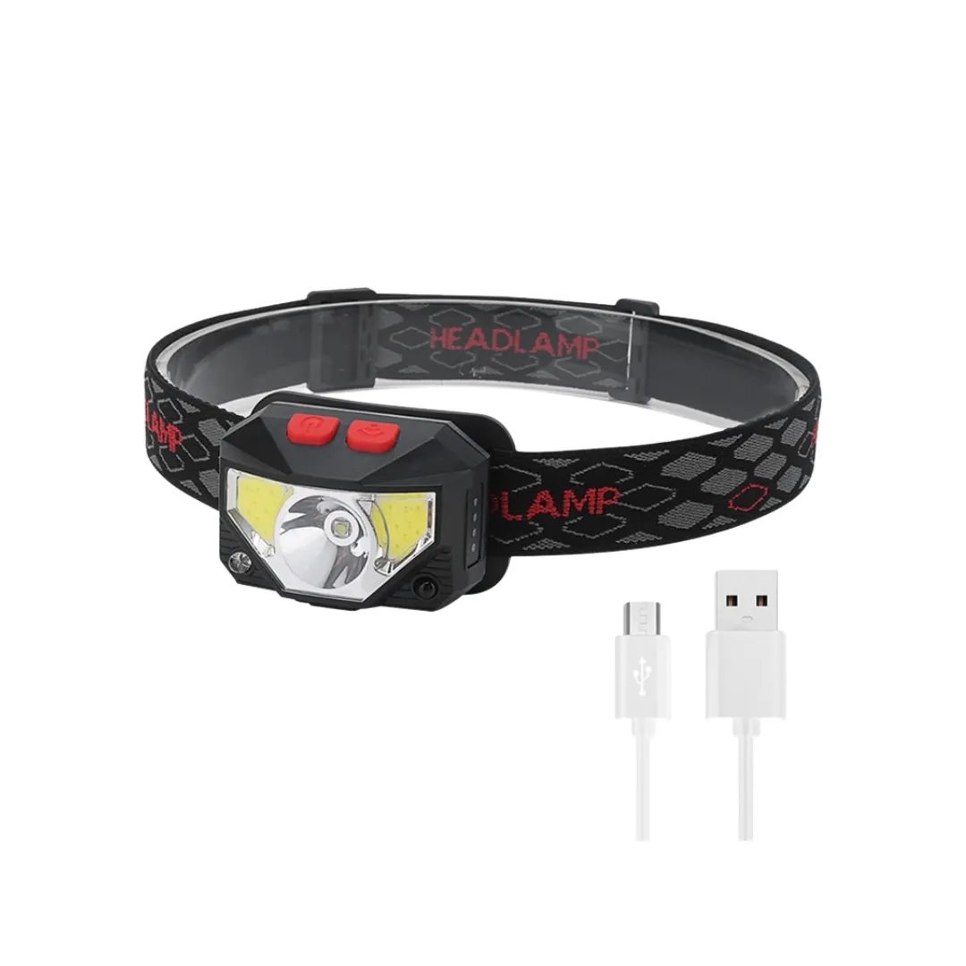 JAG Heavy Duty Headlamp 5 Modes Hand Motion Activation USB 350Lumens | Motion Sensor Headlamp