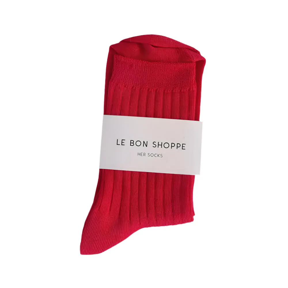 LBS Her Socks - Classic Red