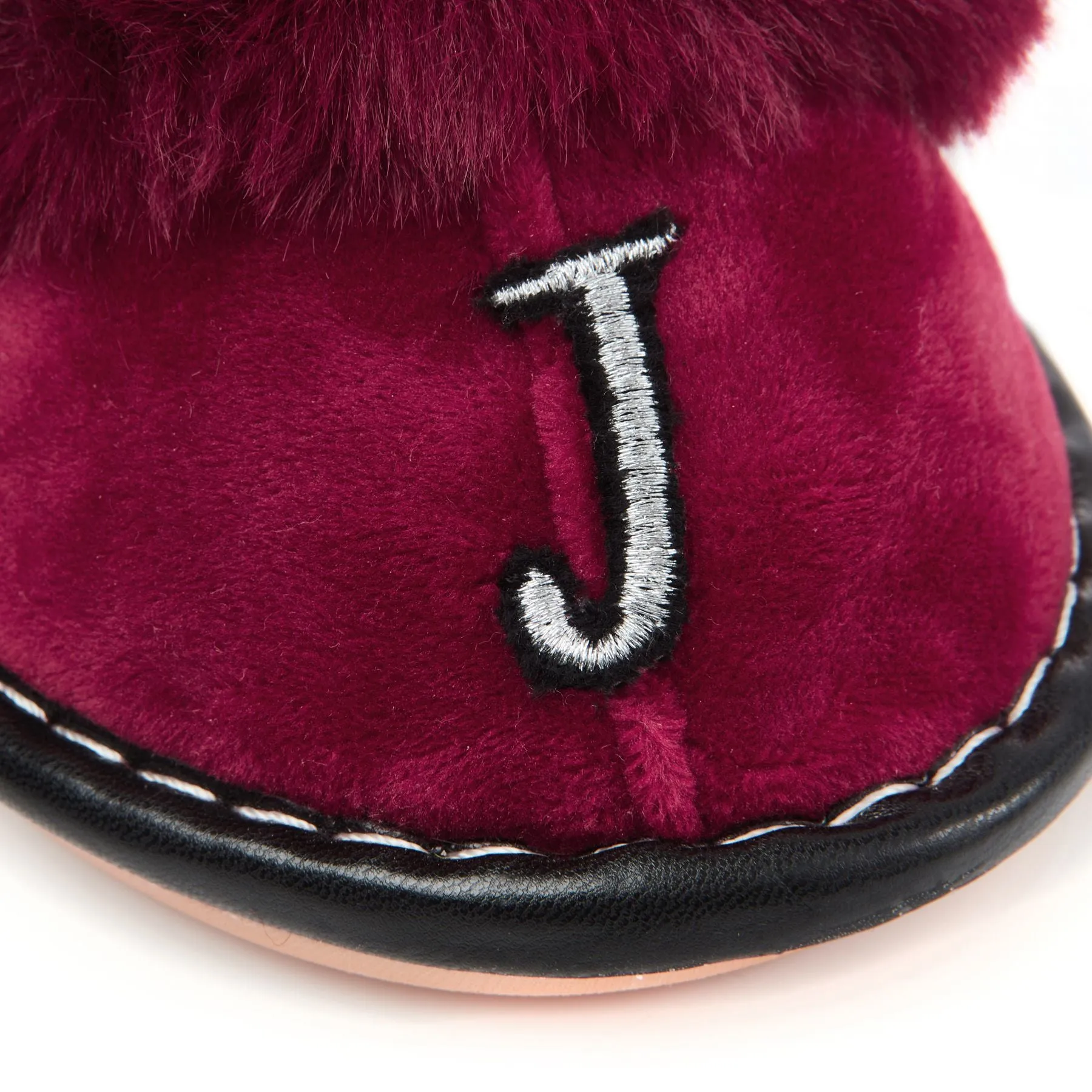 Limited Edition Maroon Personalized Slip-on Slippers
