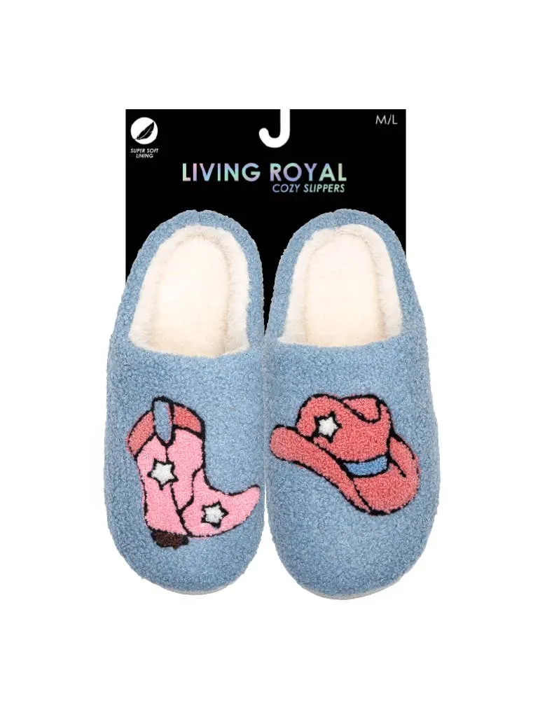 Living Royal - Indoor / Outdoor Slippers - Leopard Print - Brown