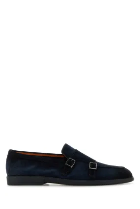 Midnight blue suede Pura loafers