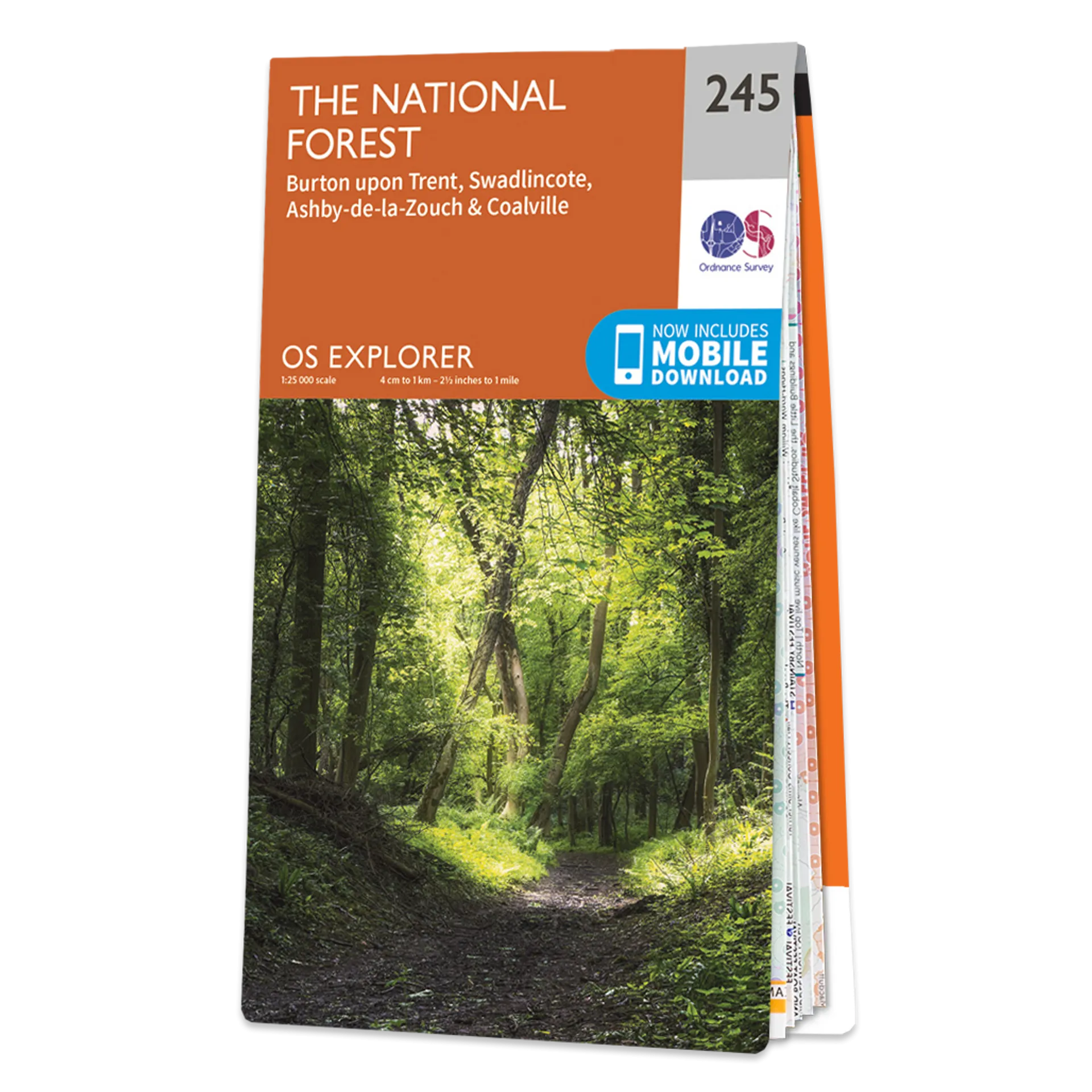 Ordnance Survey Explorer 245 Map The National Forest