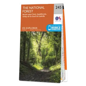 Ordnance Survey Explorer 245 Map The National Forest