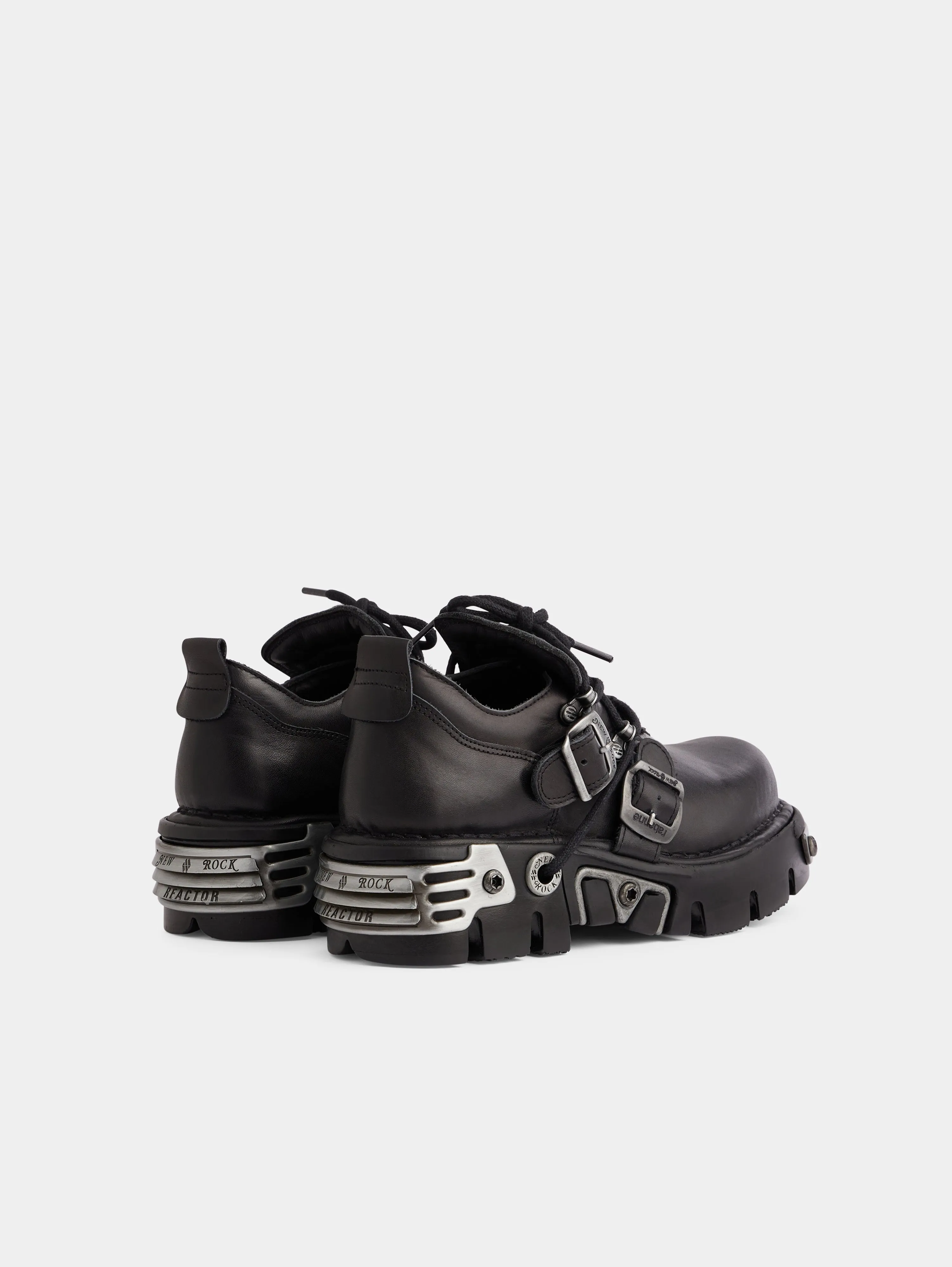 RABANNE x NEW ROCK BLACK SHOES