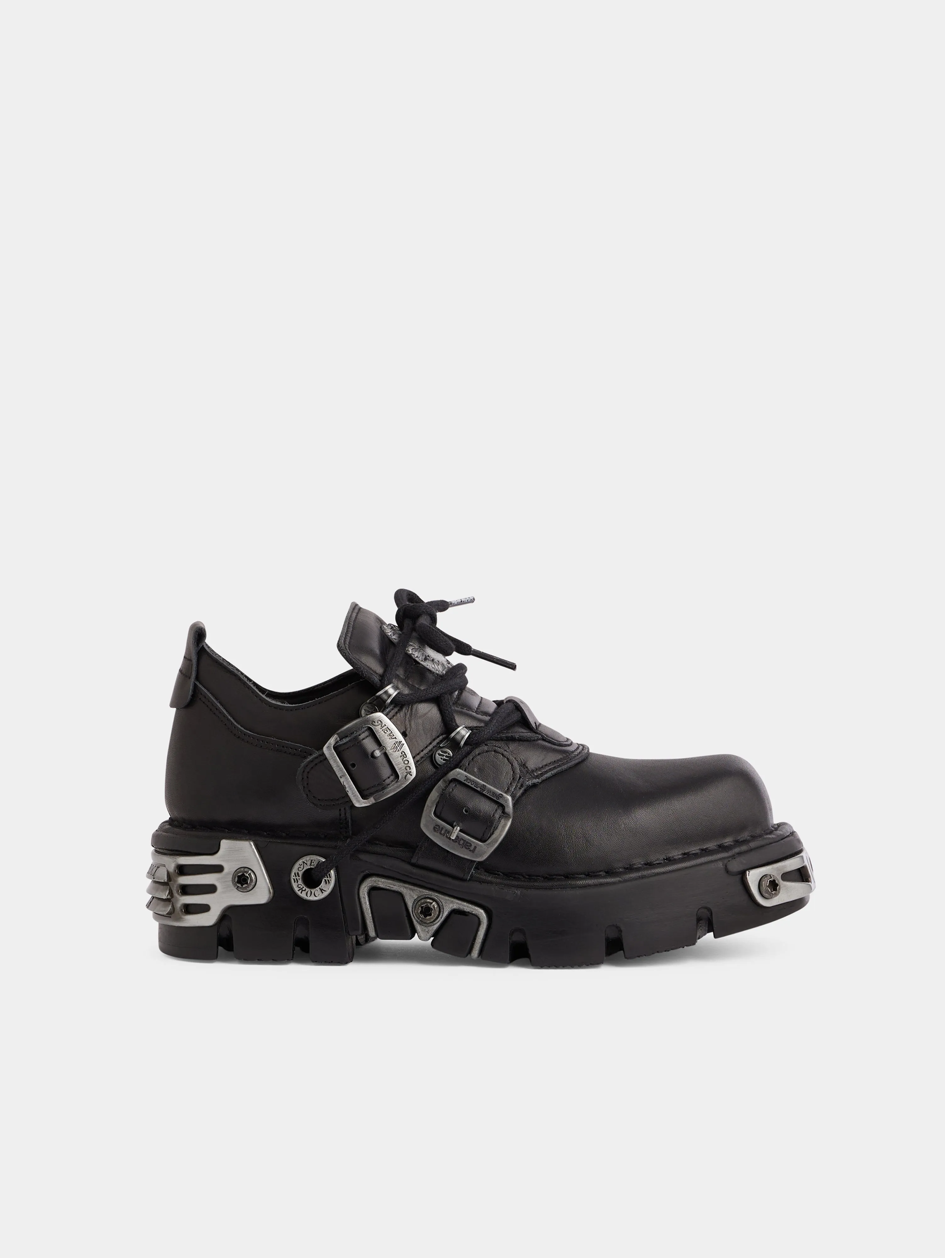 RABANNE x NEW ROCK BLACK SHOES