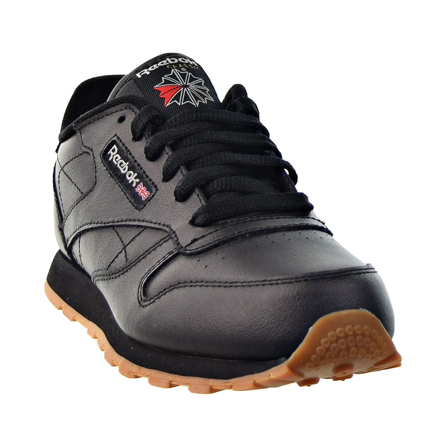 Reebok Classic Leather Big Kids' Shoes Black-Gum