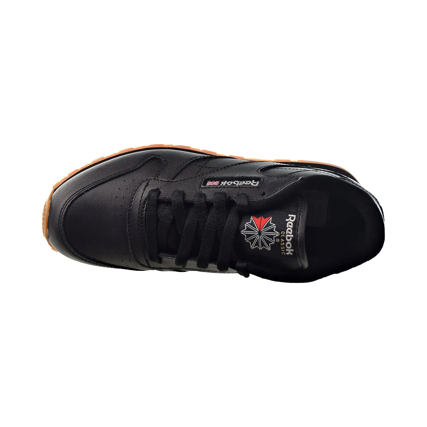 Reebok Classic Leather Big Kids' Shoes Black-Gum