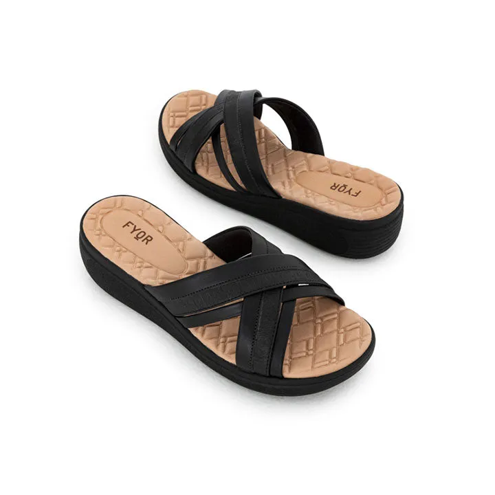 Shinny Cross Strap Sandal BRM 024