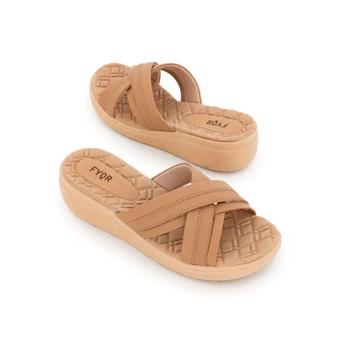 Shinny Cross Strap Sandal BRM 024