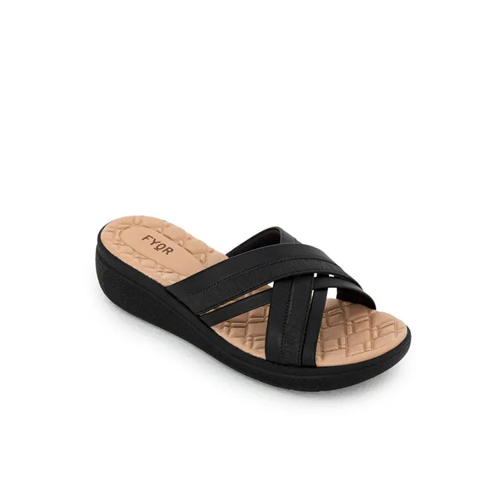 Shinny Cross Strap Sandal BRM 024