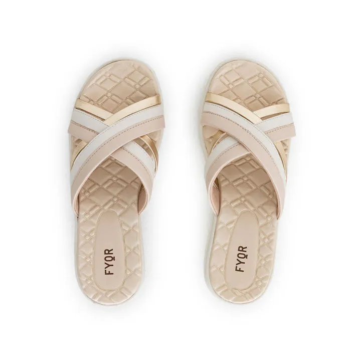 Shinny Cross Strap Sandal BRM 024