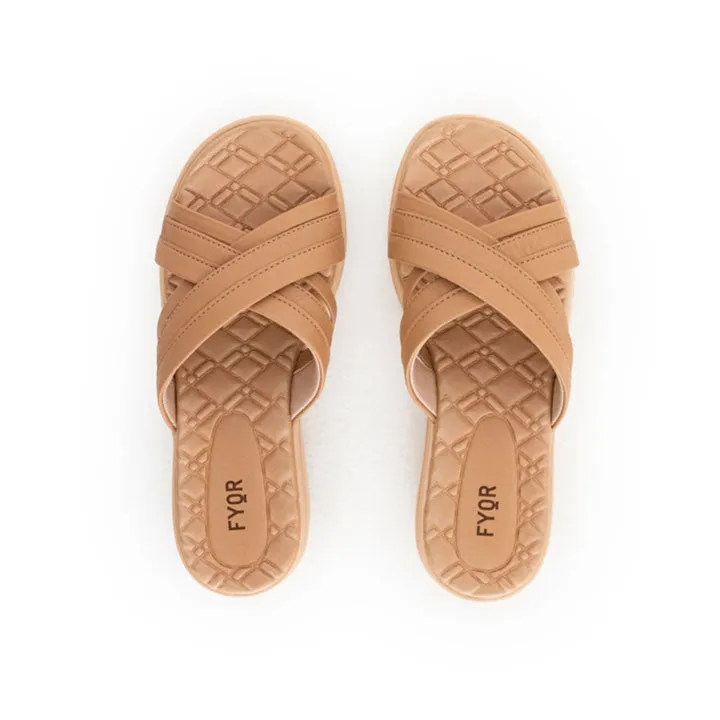 Shinny Cross Strap Sandal BRM 024