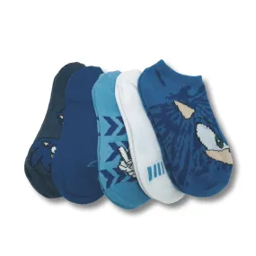 Sonic the Hedgehog Boys Socks Kids No Show Socks, Size (M) 7.5 - 3.5, 5-Pack