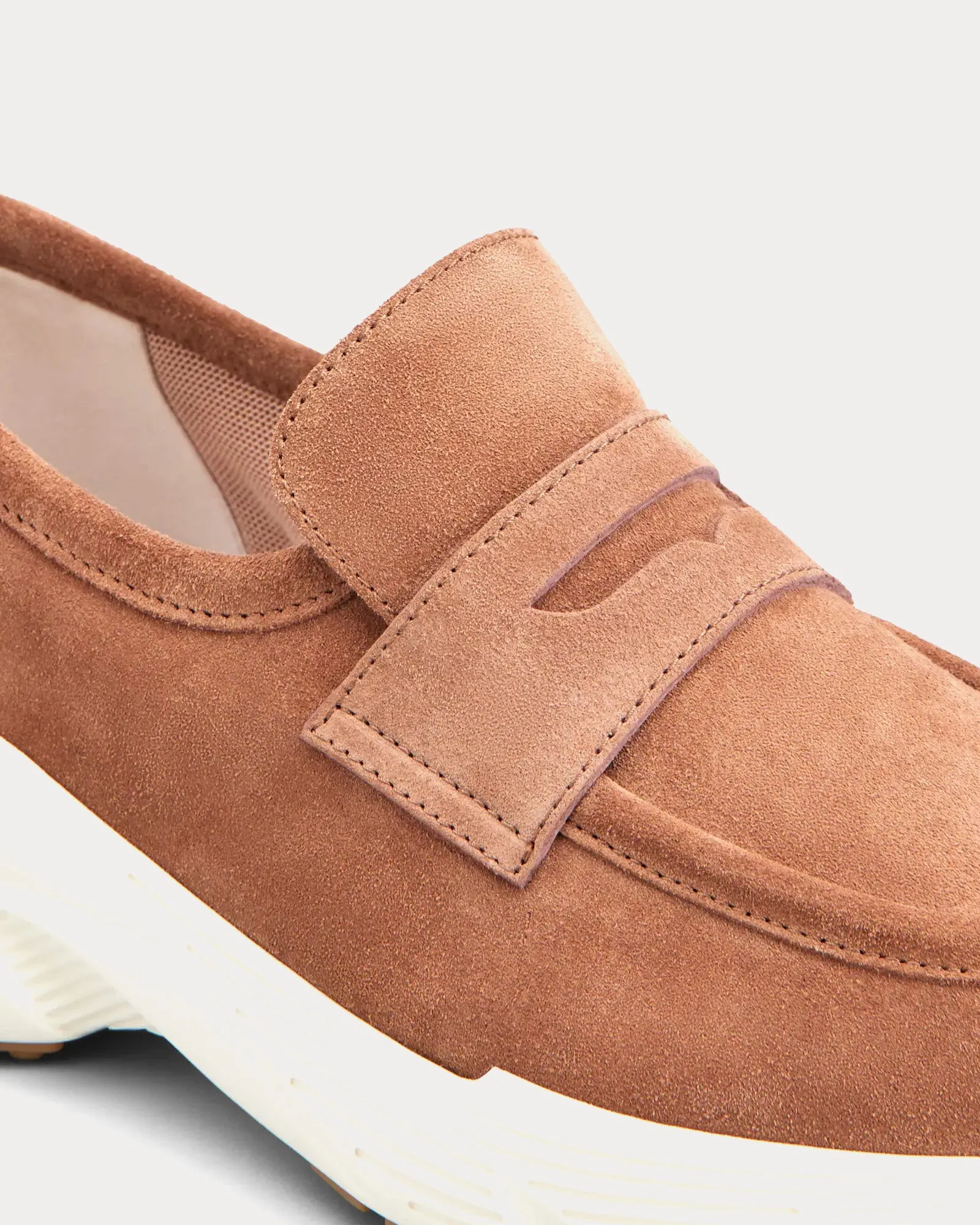 Sporty Suede Brown Loafers