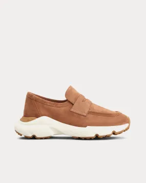 Sporty Suede Brown Loafers
