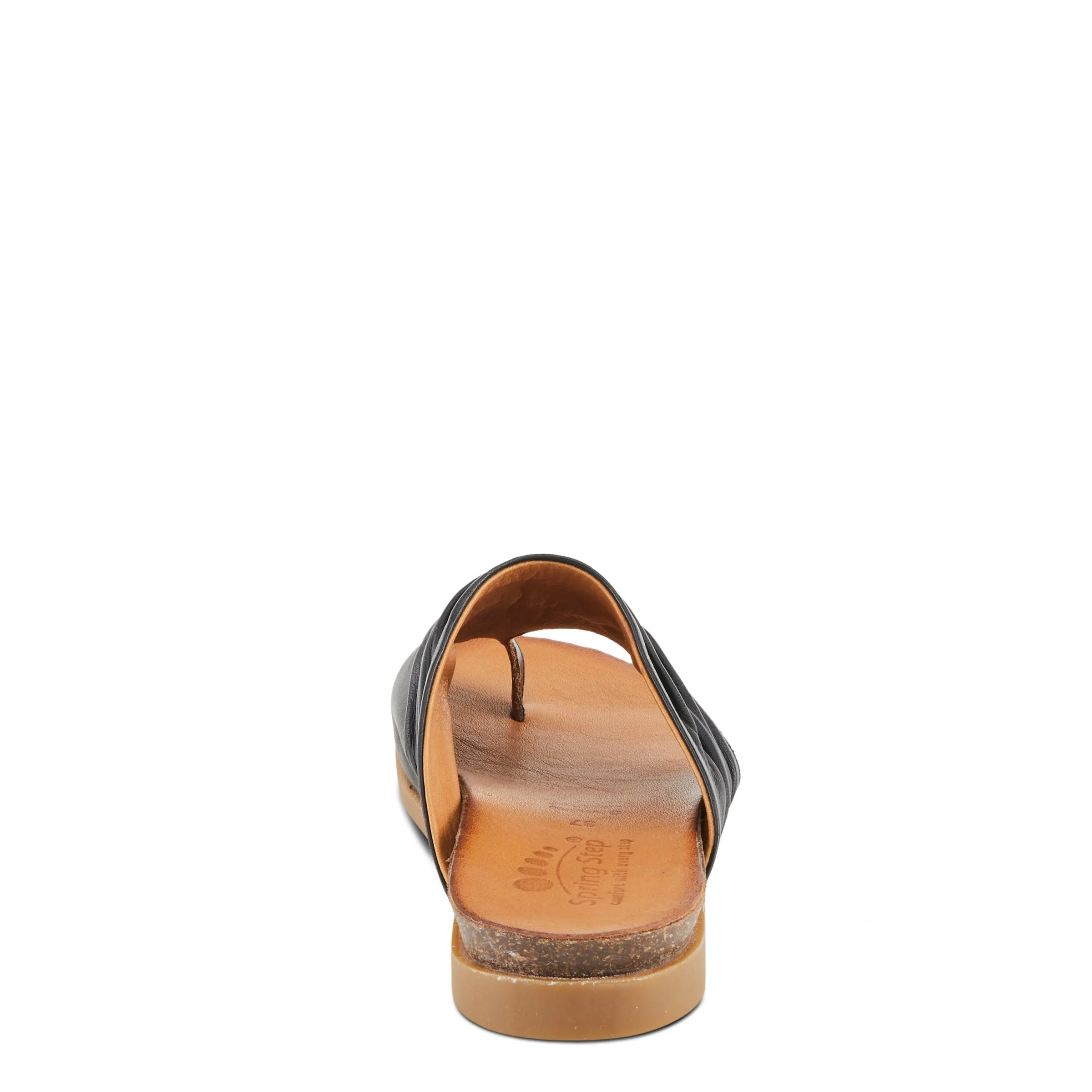 Spring Step Shoes Bates Sandals Women’s Leather Slide 1" Heel