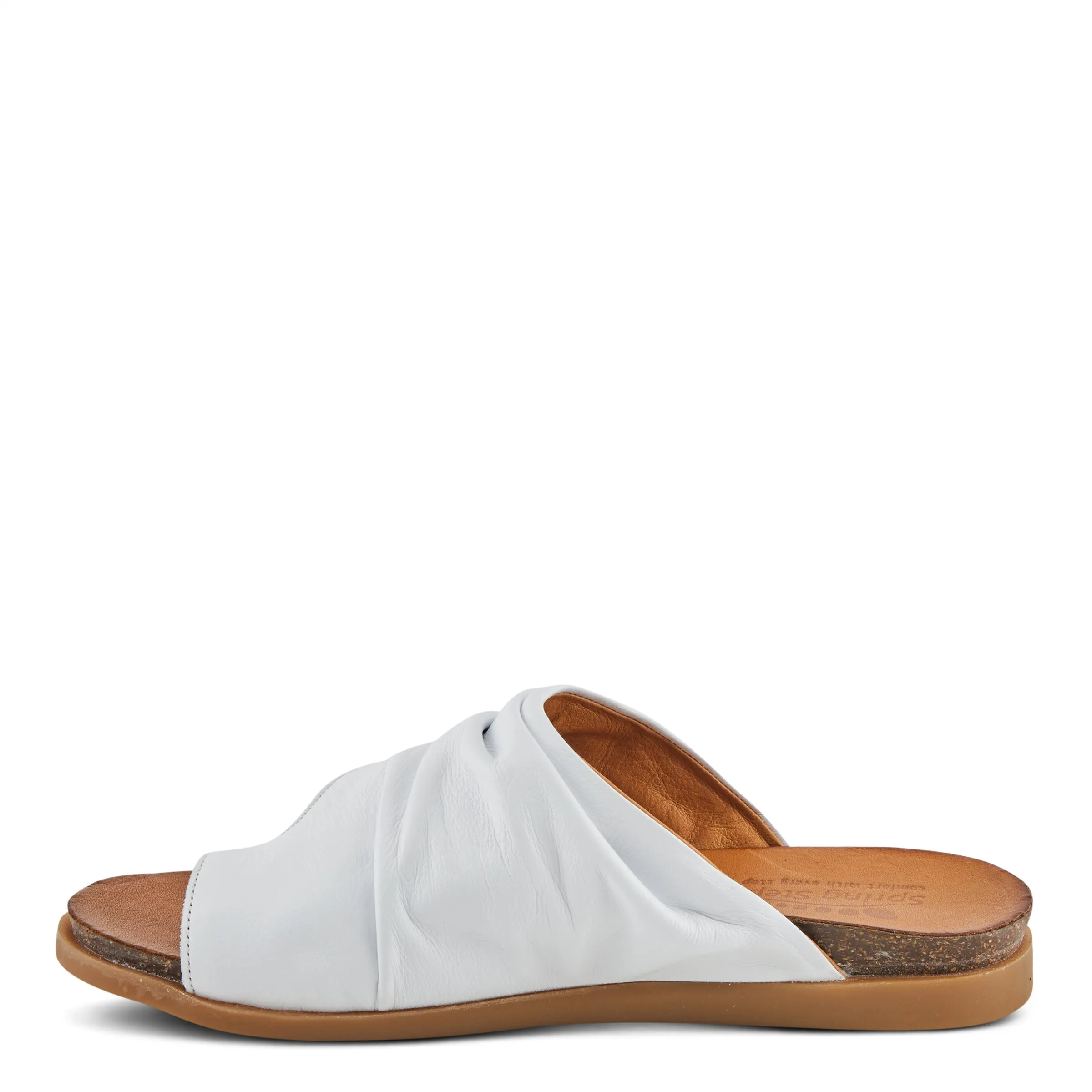 Spring Step Shoes Bates Sandals Women’s Leather Slide 1" Heel