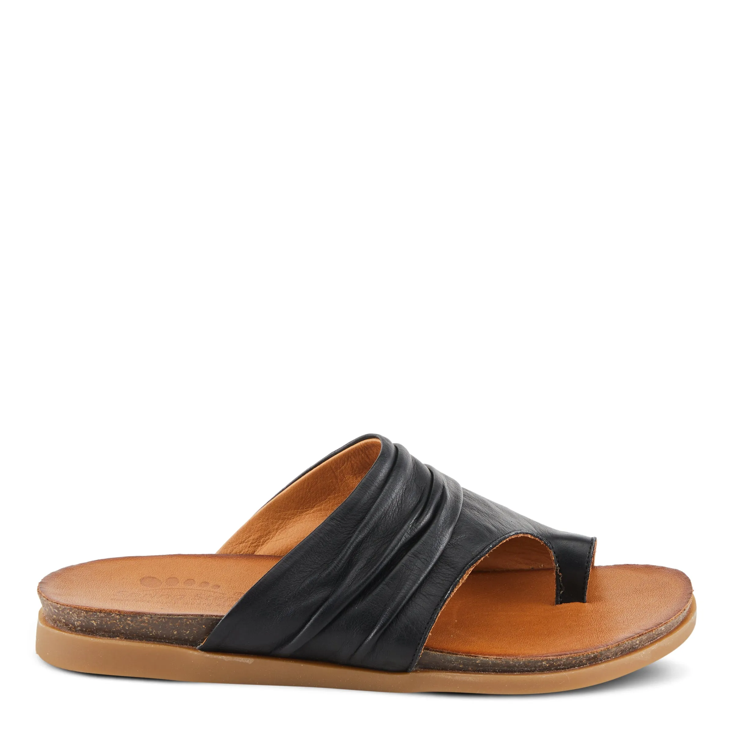 Spring Step Shoes Bates Sandals Women’s Leather Slide 1" Heel