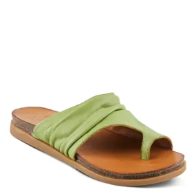 Spring Step Shoes Bates Sandals Women’s Leather Slide 1" Heel