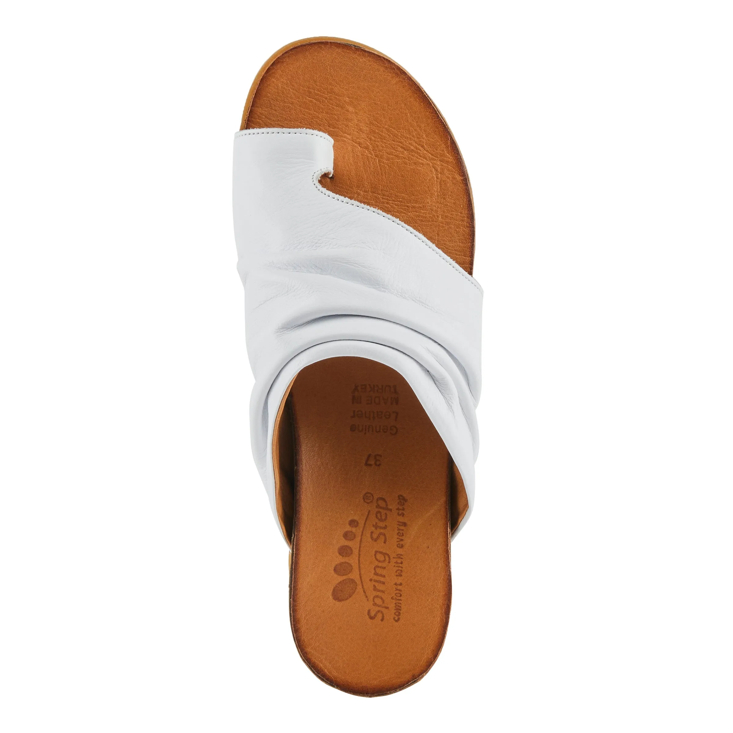 Spring Step Shoes Bates Sandals Women’s Leather Slide 1" Heel