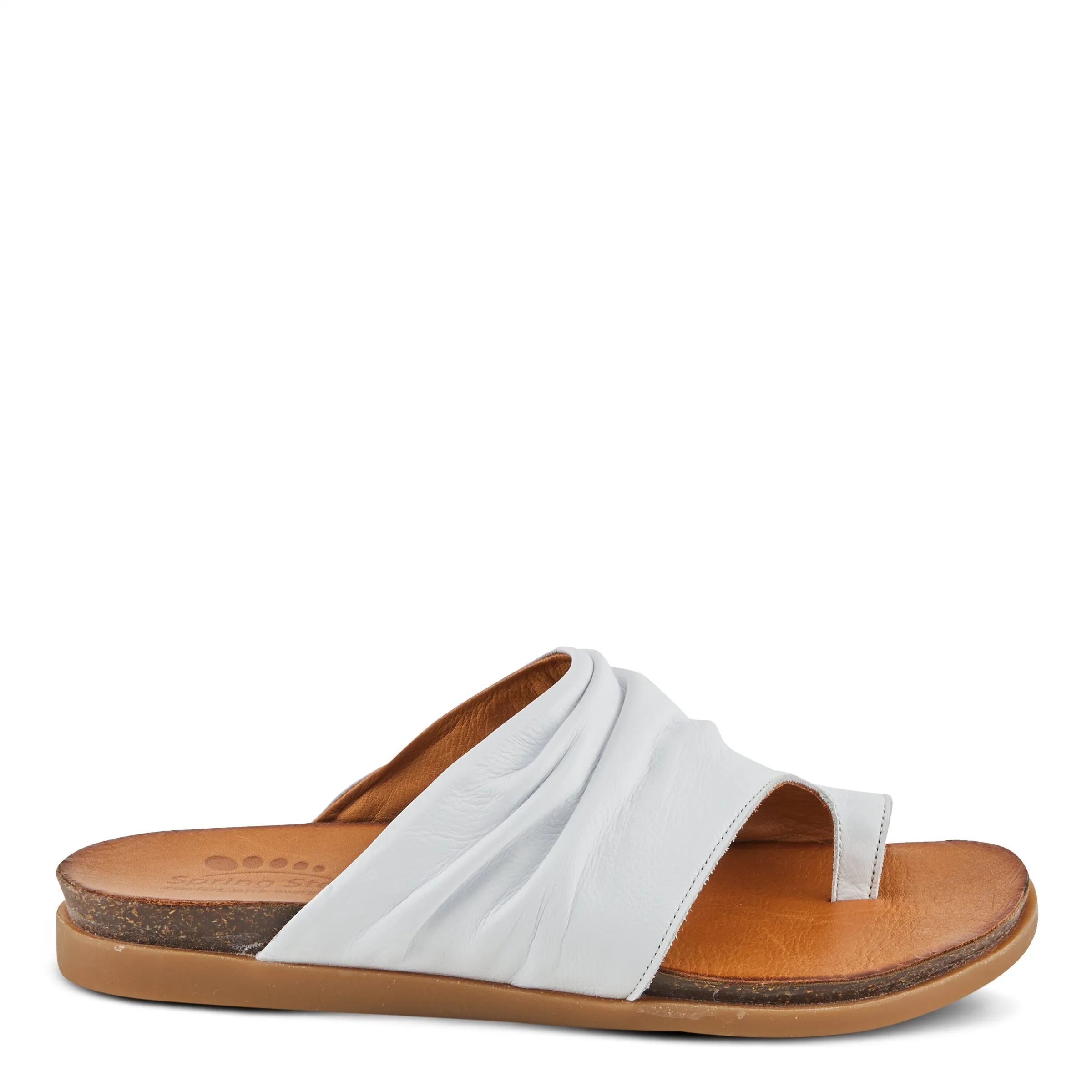 Spring Step Shoes Bates Sandals Women’s Leather Slide 1" Heel