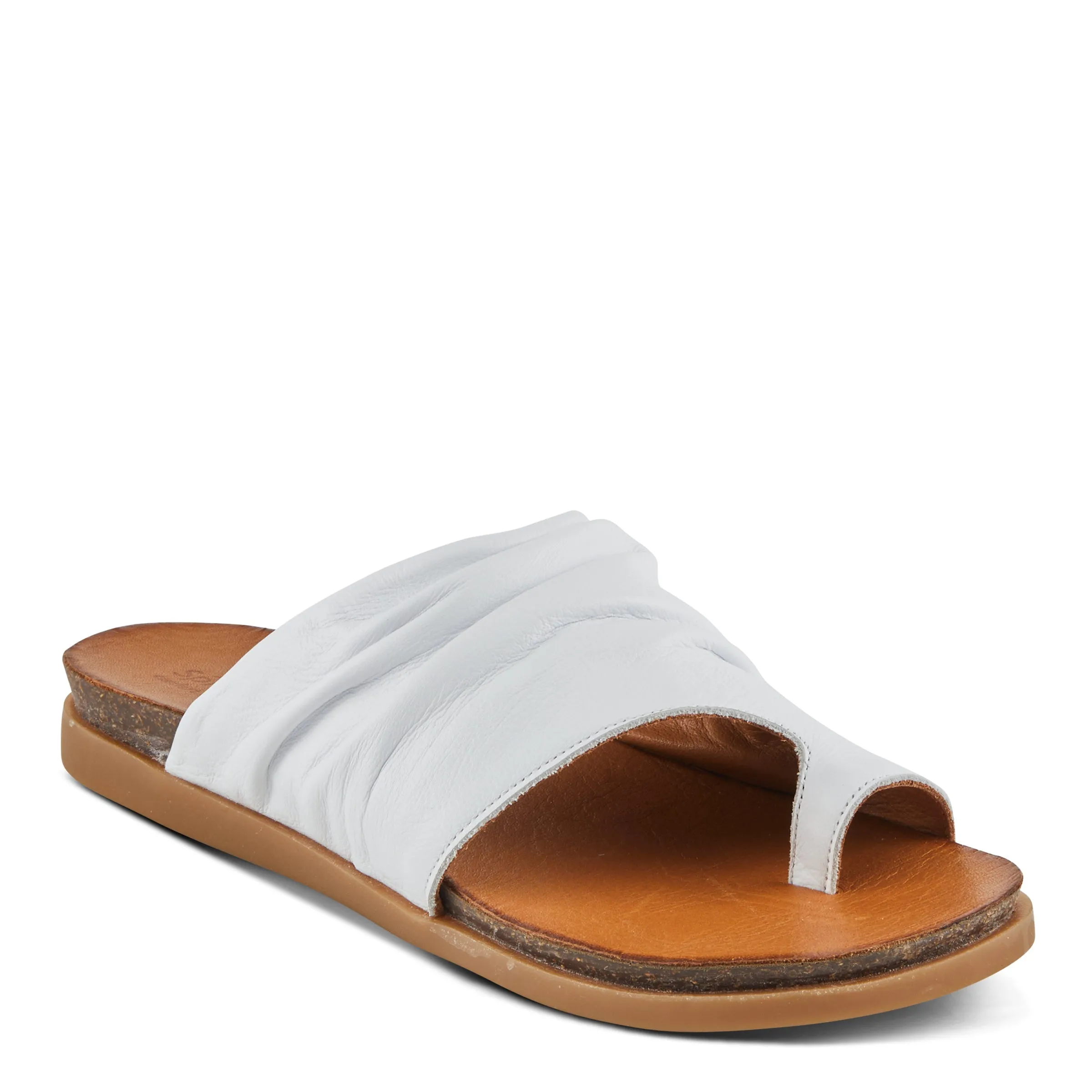 Spring Step Shoes Bates Sandals Women’s Leather Slide 1" Heel