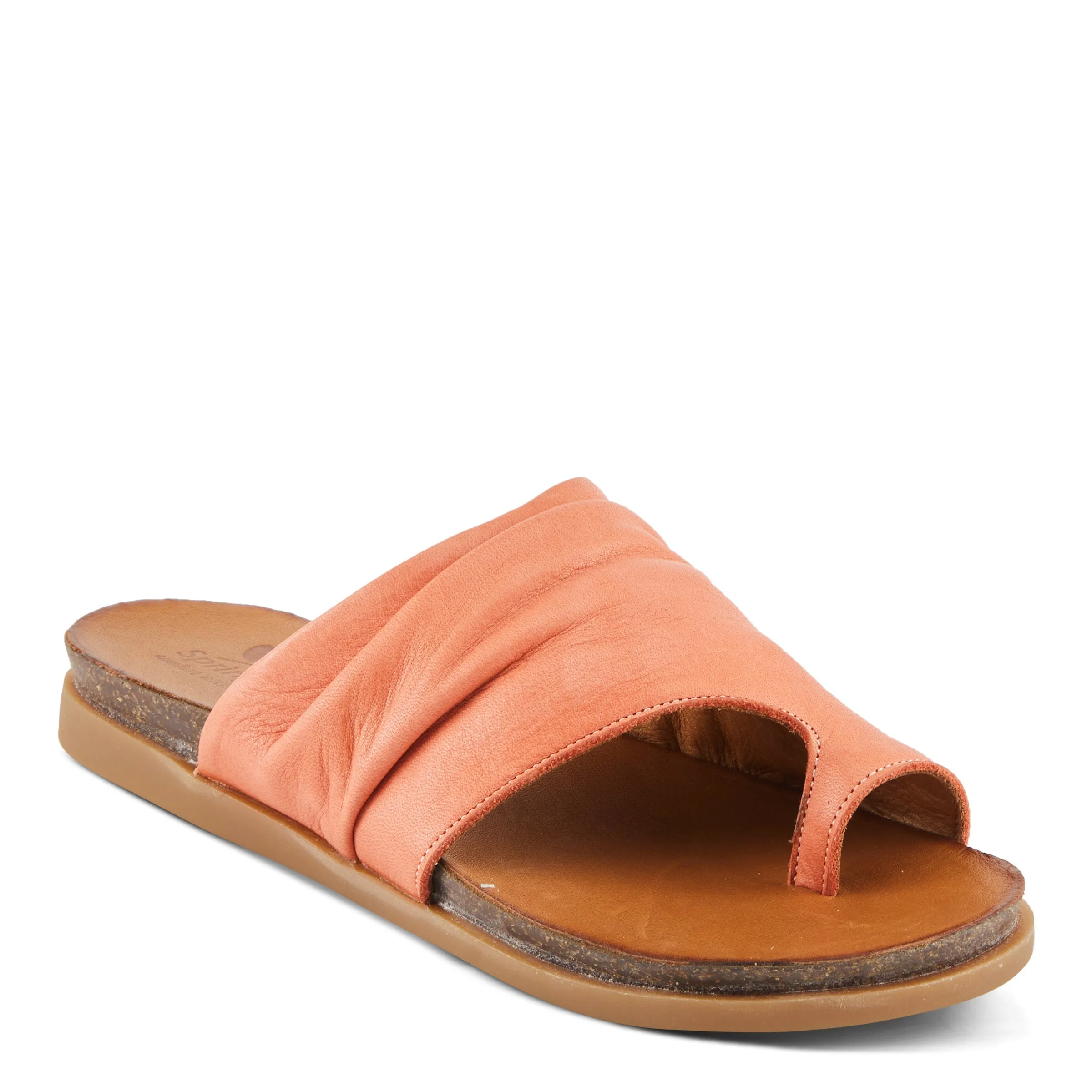 Spring Step Shoes Bates Sandals Women’s Leather Slide 1" Heel