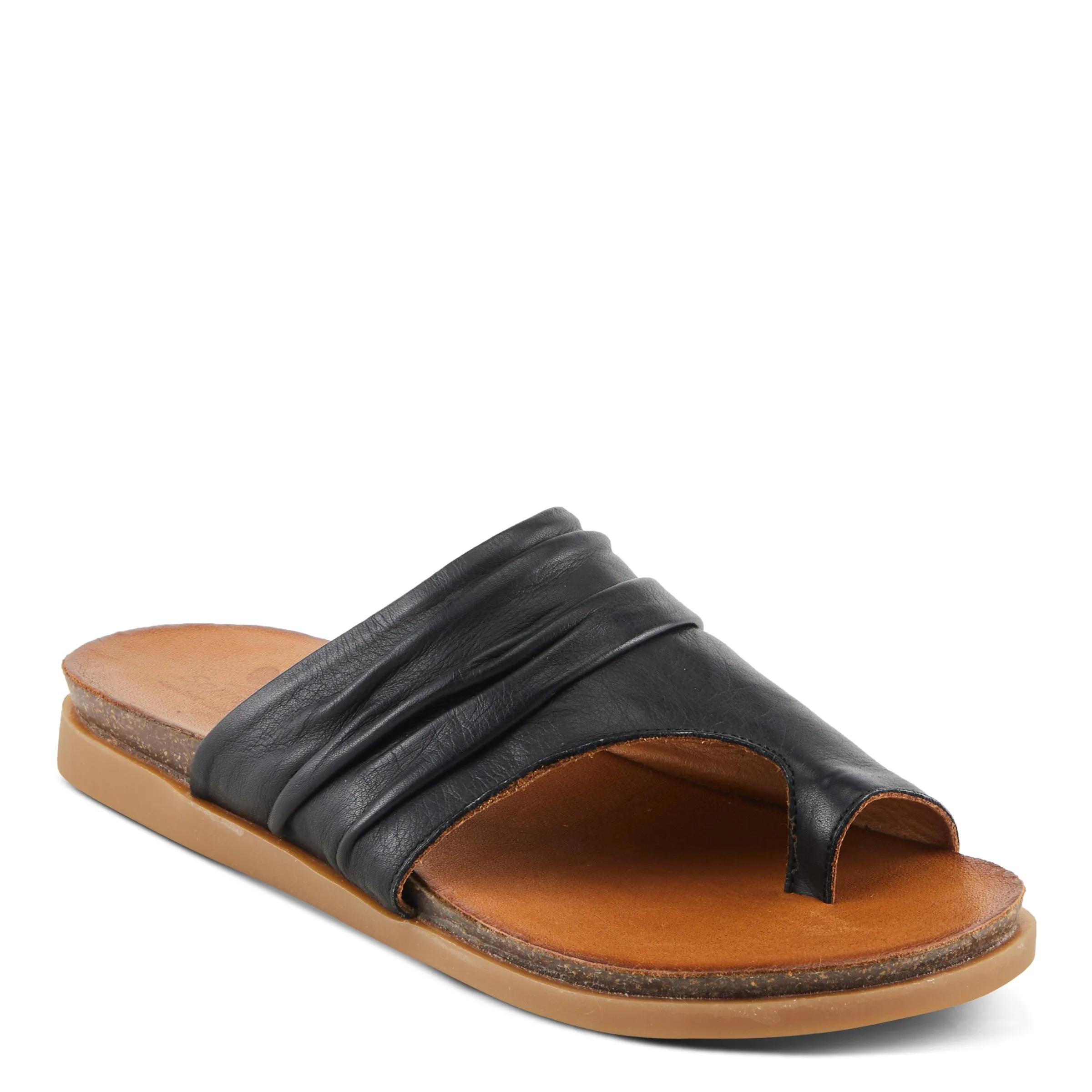 Spring Step Shoes Bates Sandals Women’s Leather Slide 1" Heel