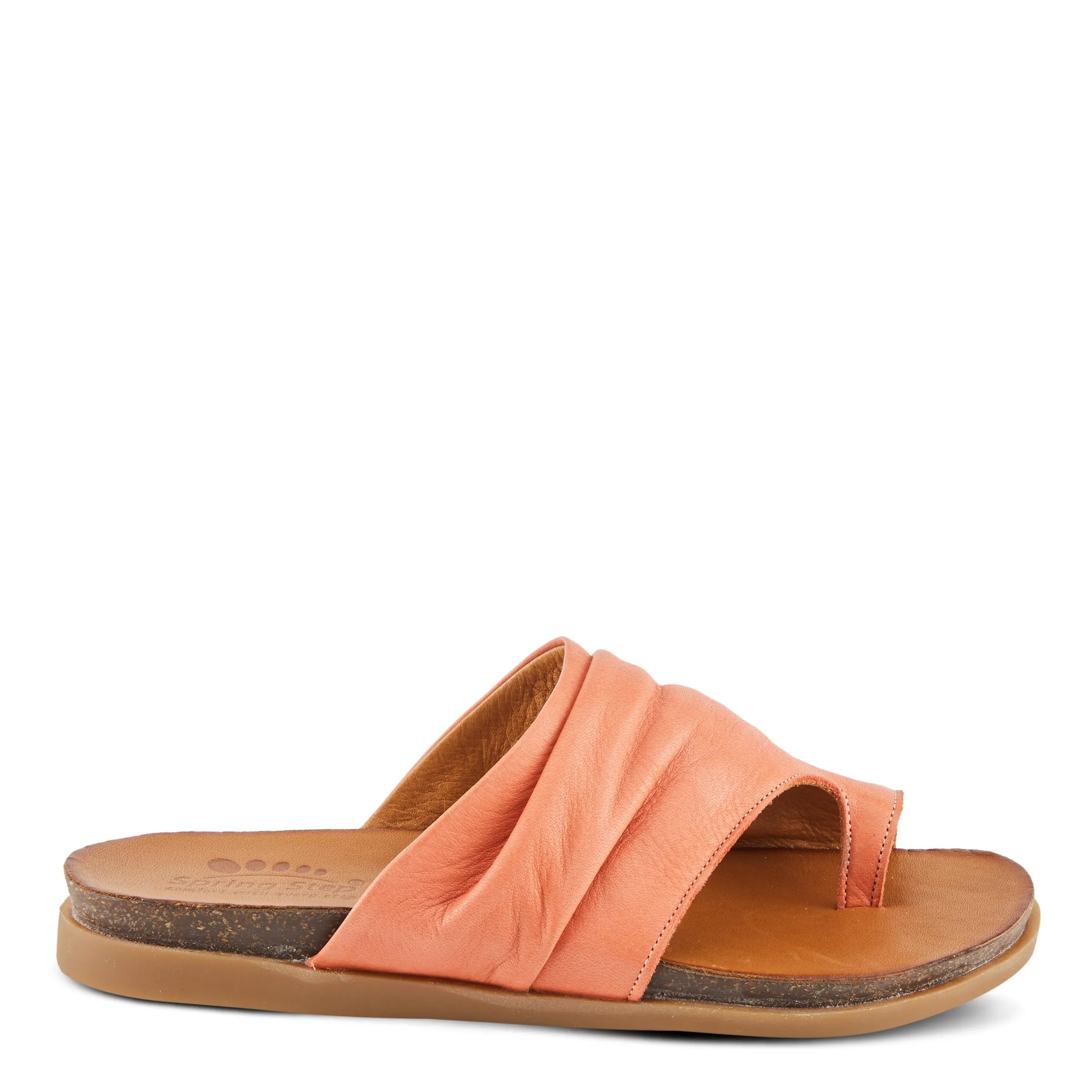 Spring Step Shoes Bates Sandals Women’s Leather Slide 1" Heel